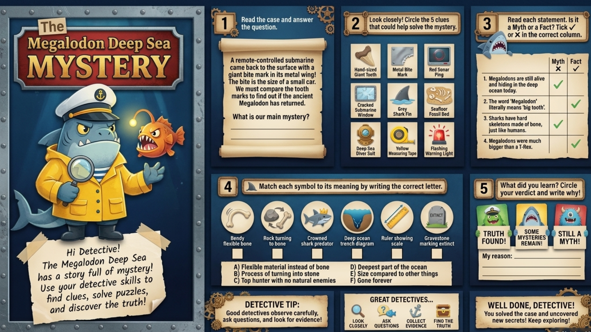 Ultimate Mystery Adventures Activity Book Bundle – Printable PDF for Kids Ages 6–12