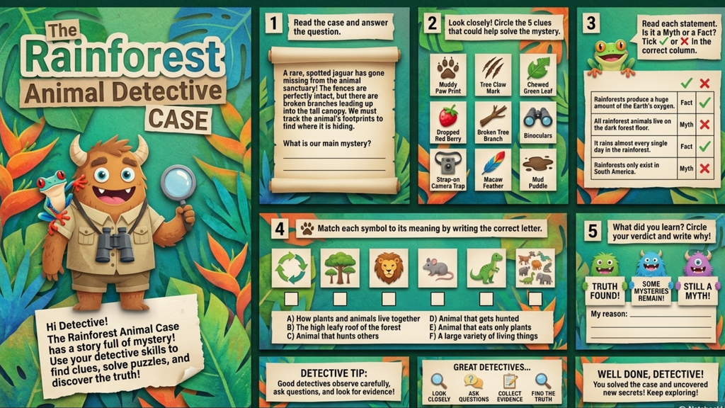 Ultimate Mystery Adventures Activity Book Bundle – Printable PDF for Kids Ages 6–12