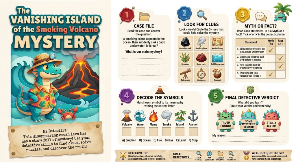 Ultimate Mystery Adventures Activity Book Bundle – Printable PDF for Kids Ages 6–12