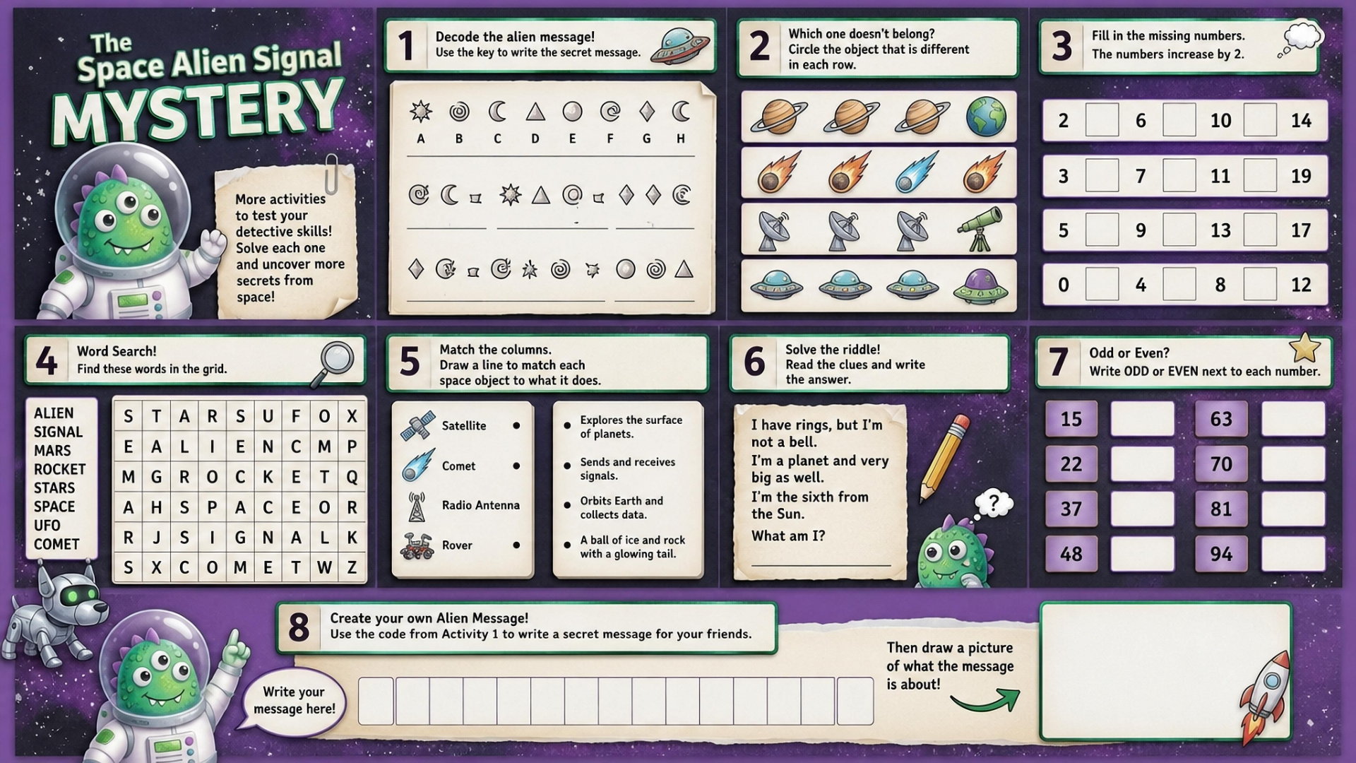 Ultimate Mystery Adventures Activity Book Bundle – Printable PDF for Kids Ages 6–12