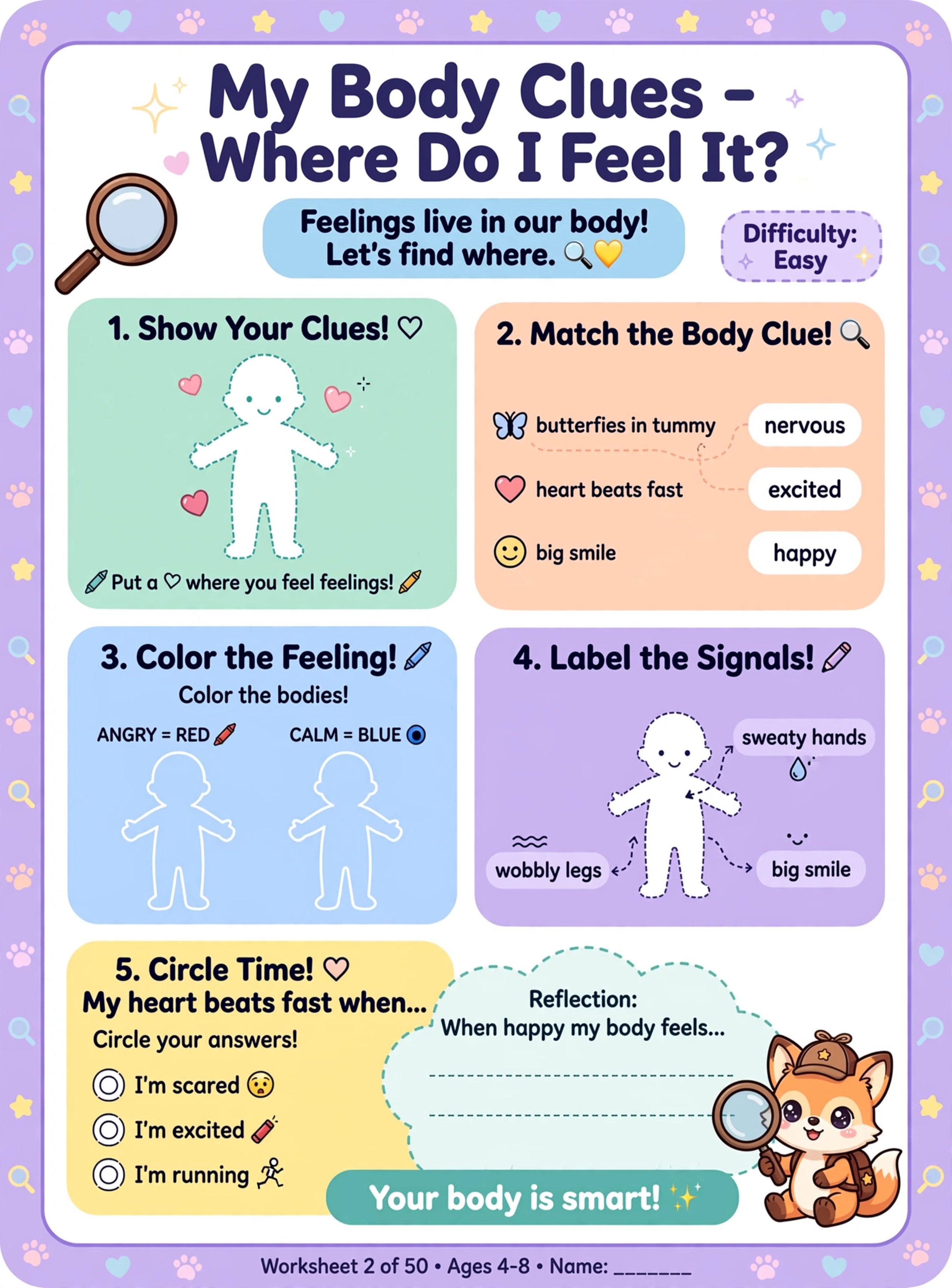 Emotion Clues Workbook for Kids