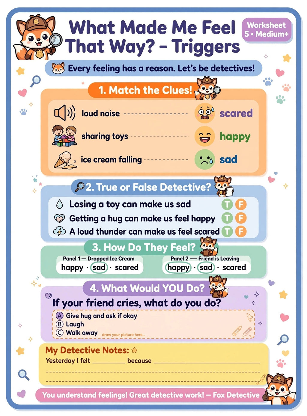 Emotion Clues Workbook for Kids