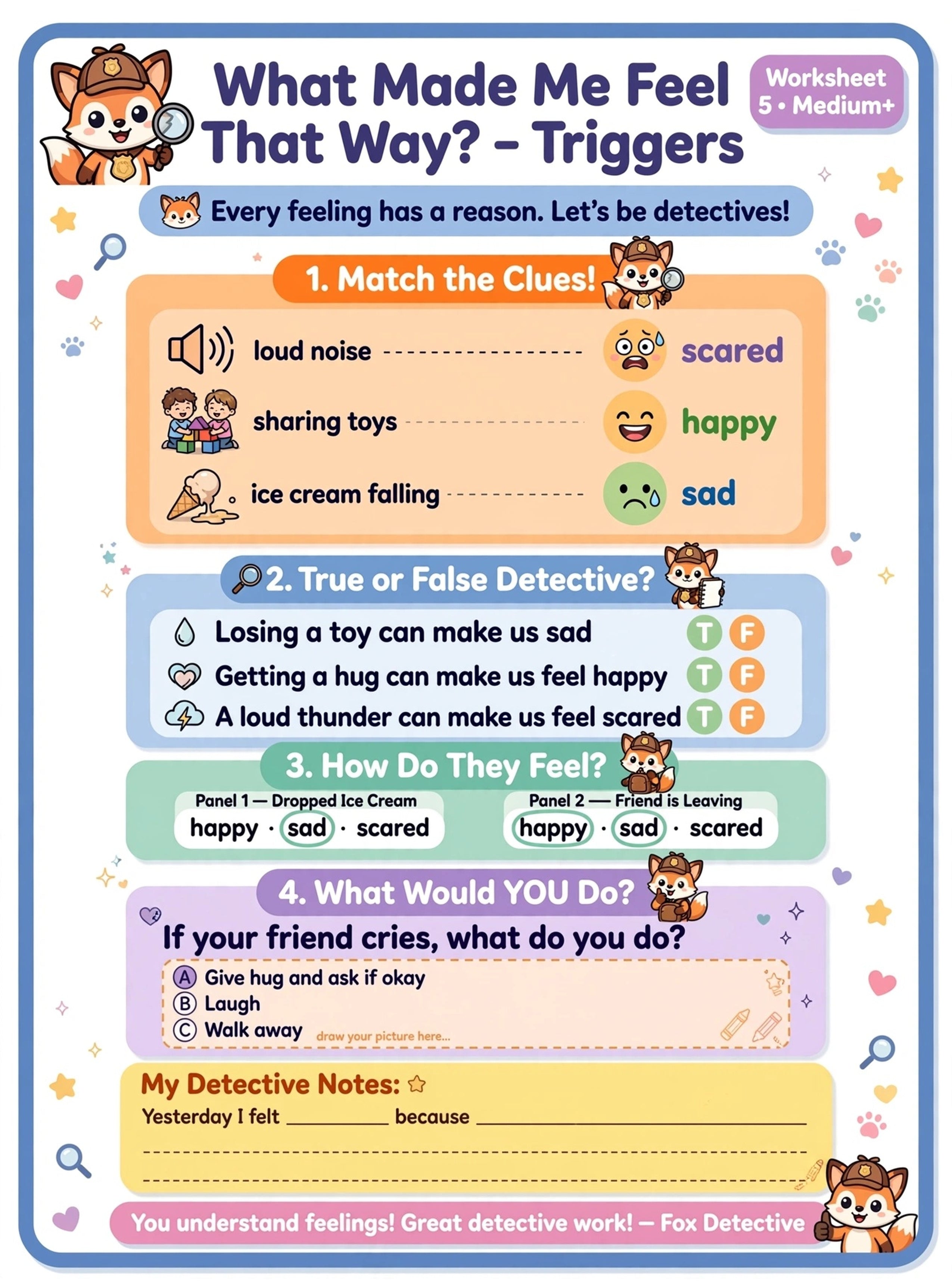 Emotion Clues Workbook for Kids